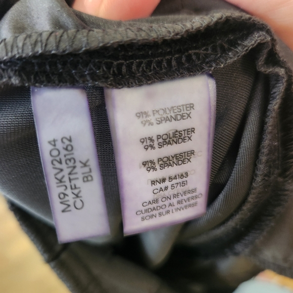 NEW tags Calvin Klein Black Velvet Boot Cut Trouser Holiday Winter Pant Sz 16‎ - Picture 5 of 7